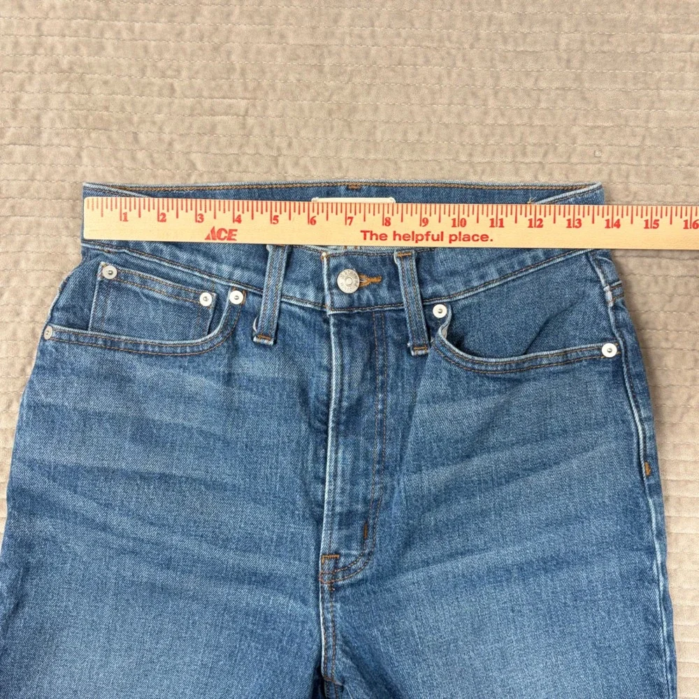Madewell The Perfect Vintage Straight Jean Medium Wash High Rise NG251 Size 27
